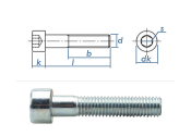 M5 x 30mm Zylinderschrauben DIN912 Stahl verzinkt FKL 8.8...