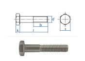 M5 x 50mm Sechskantschrauben DIN931 Teilgewinde Edelstahl...