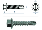 3,9 x 25mm Bohrschrauben Sechskantkopf DIN7504 Stahl...