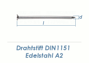 2,8 x 55mm Drahtstifte Senkkopf DIN1151 Edelstahl A2...