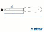 TX15 x 80mm UNIOR Schraubendreher (1 Stk.)