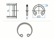 26mm Sicherungsring Innen DIN472 Edelstahl  (1 Stk.)