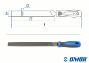 200mm UNIOR Halbrundfeile Halbschlicht (Halbfein) mit 2-K...