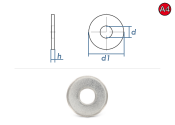 17mm Unterlegscheiben großer Außendurchmesser...