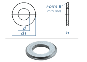 10,5mm Unterlegscheiben DIN125 Form B Stahl verzinkt (10...
