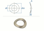 2,2mm Federscheiben gewölbt DIN137A  Edelstahl (100...